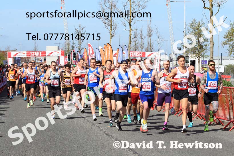 Sunderland City 10k, 2022 Sunderland City Half Marathon, 10k  5k.  Photo: David T. Hewitson/Sports for All Pics